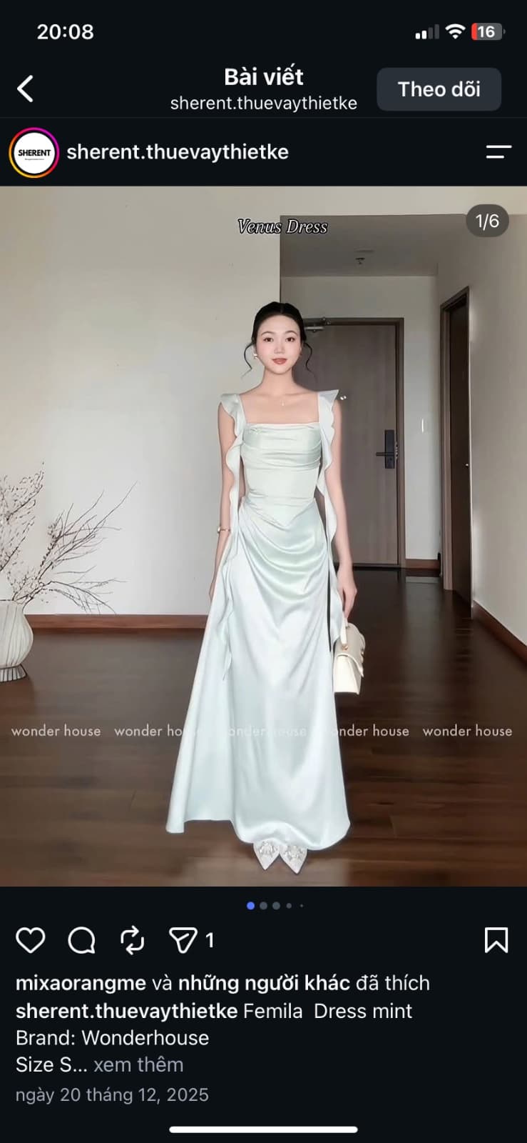 Femila Dress S Xanh