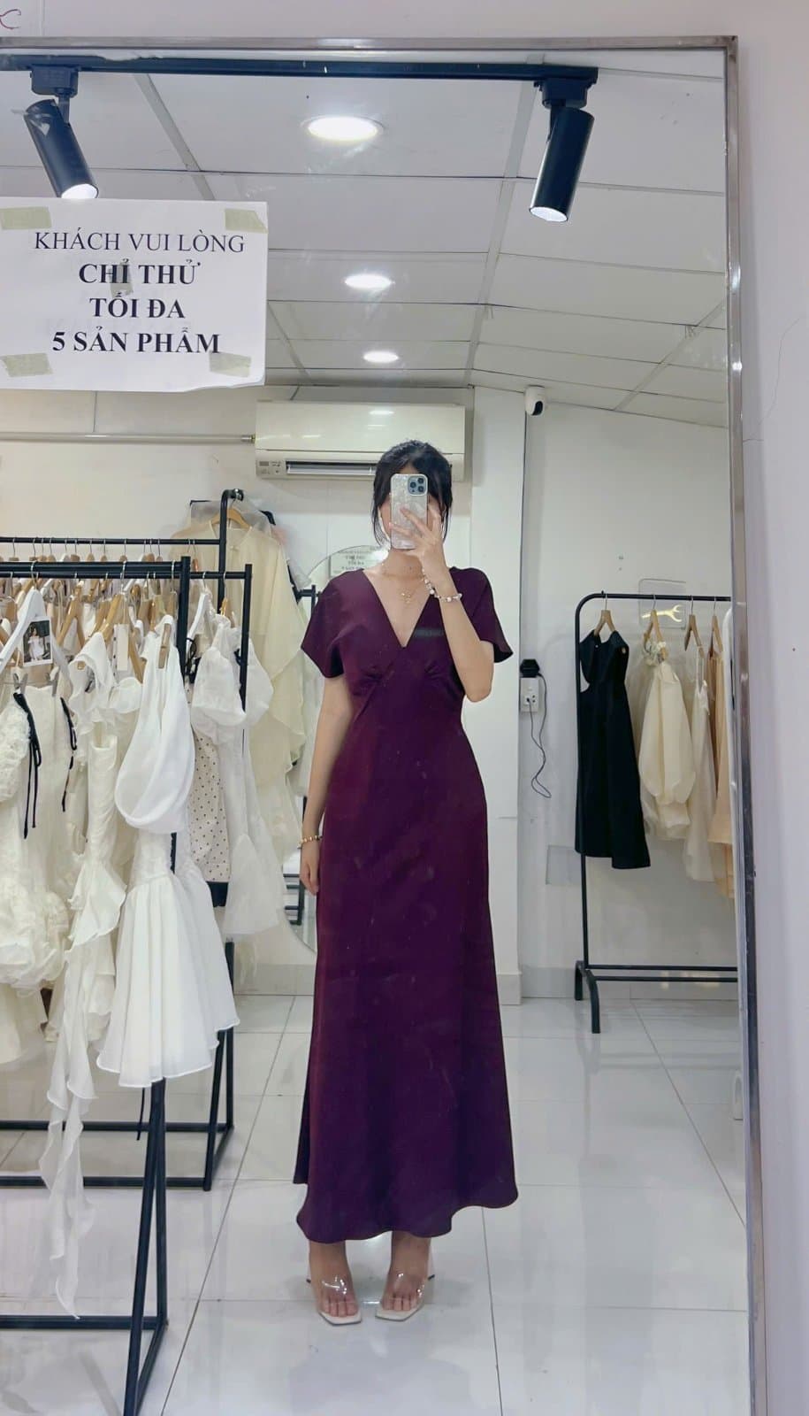 Vieni dress (đỏ rượu)