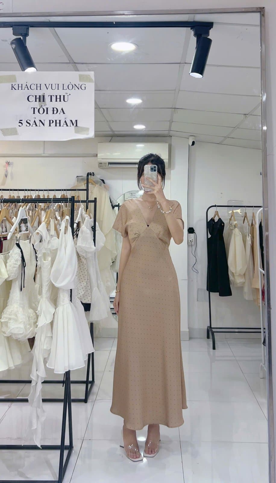 Vieni dress (nâu bi đỏ)