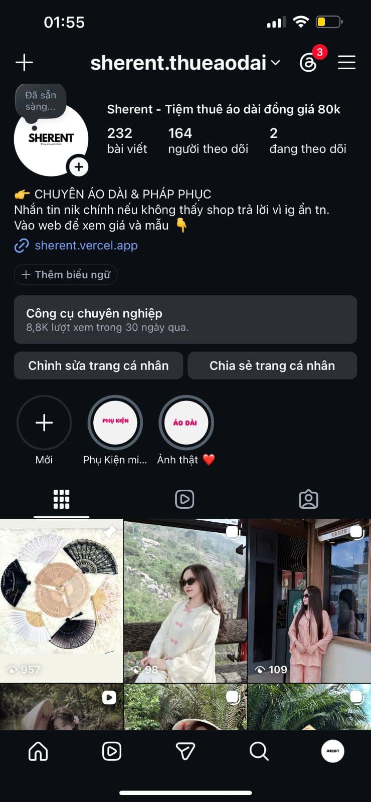 IG áo dài